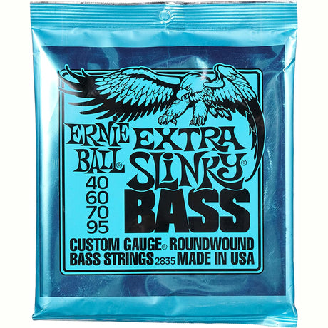 Ernie Ball Hyper Slinky Nickel - Wound Bass Guitar Strings, Gauge 40 - 100 (P02841) - V.I.P Digital Presence