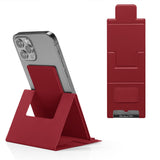 Personalized mobile phone stand desktop office folding stand PU leather ultra-thin stand - V.I.P Digital Presence