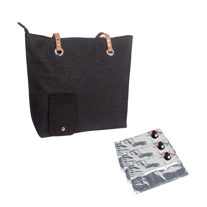 Outdoor portable portable beach red wine bag insulated ice bag picnic bag - V.I.P Digital Presence