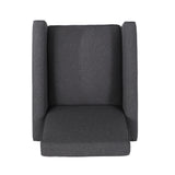 Smoke Fabric Push Back Chair for Elegant Home Décor - V.I.P Digital Presence