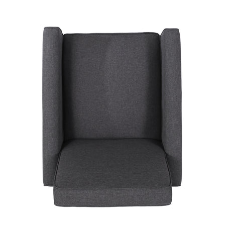 Smoke Fabric Push Back Chair for Elegant Home Décor - V.I.P Digital Presence