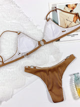 Plunge Spaghetti Strap Swim Set - V.I.P Digital Presence