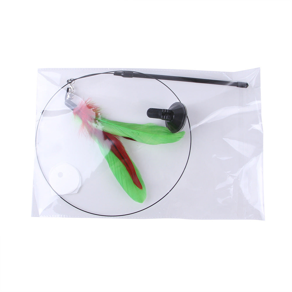 Suction cup cat toy stick that can be attached and held with steel wire multi head interchangeable cat toy and pet supplies - V.I.P Digital Presence