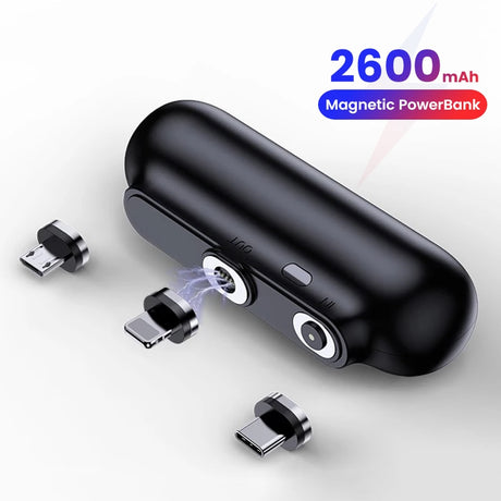 For iPhone 12 Magnetic Power Bank 2600mAh Mini Magnet Charger Power Bank For Xiaomi Emergency Portable Magnetic External Battery - V.I.P Digital Presence