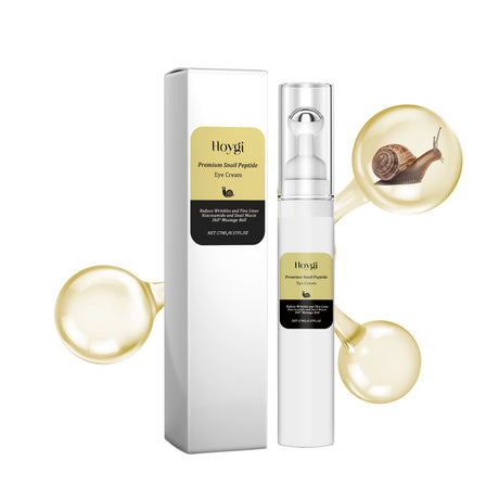 Premium Snail Peptide Eye Cream, Elastic Muscle To Reduce Puffiness And Fine Lines Around The Eye Skin Roller Massage Care Eye Cream - V.I.P Digital Presence