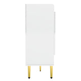 U-Can shoe cabinet with door, 11 layers with adjustable shelves, modern wooden shoe cabinet (PVC surface) - V.I.P Digital Presence