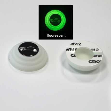 20pcs Universal Branded Silicone Car Door Shock Absorbing Buffers Protector Stickers Bumper, Fluorescent and Blac - V.I.P Digital Presence