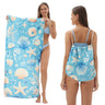 Two-in-One Foldable Beach Towel Printed Bath Towel All-In-One Beach Towel with Storage Bag - V.I.P Digital Presence