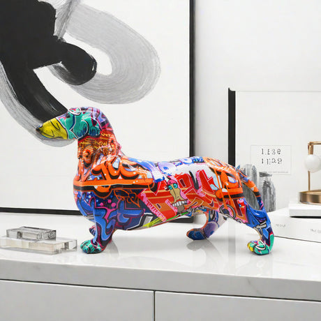 Modern minimalist sausage dog ornaments, creative home wine cabinet decorations, office desktop decorations, handicrafts - V.I.P Digital Presence