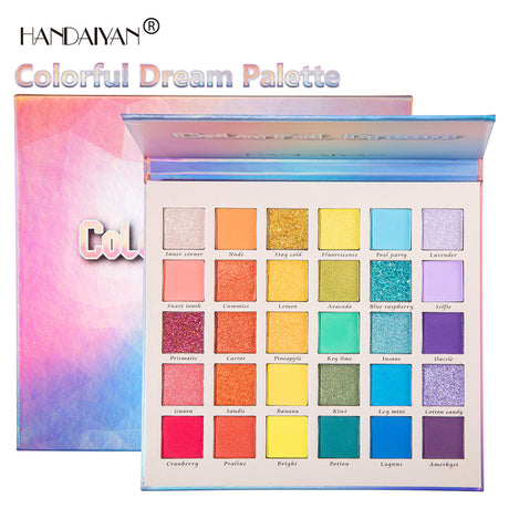 HANDAIYAN New 30 Color Pearlescent Matte Glitter Eyeshadow Palette Cross-border Makeup Fantasy Rainbow Palette - V.I.P Digital Presence