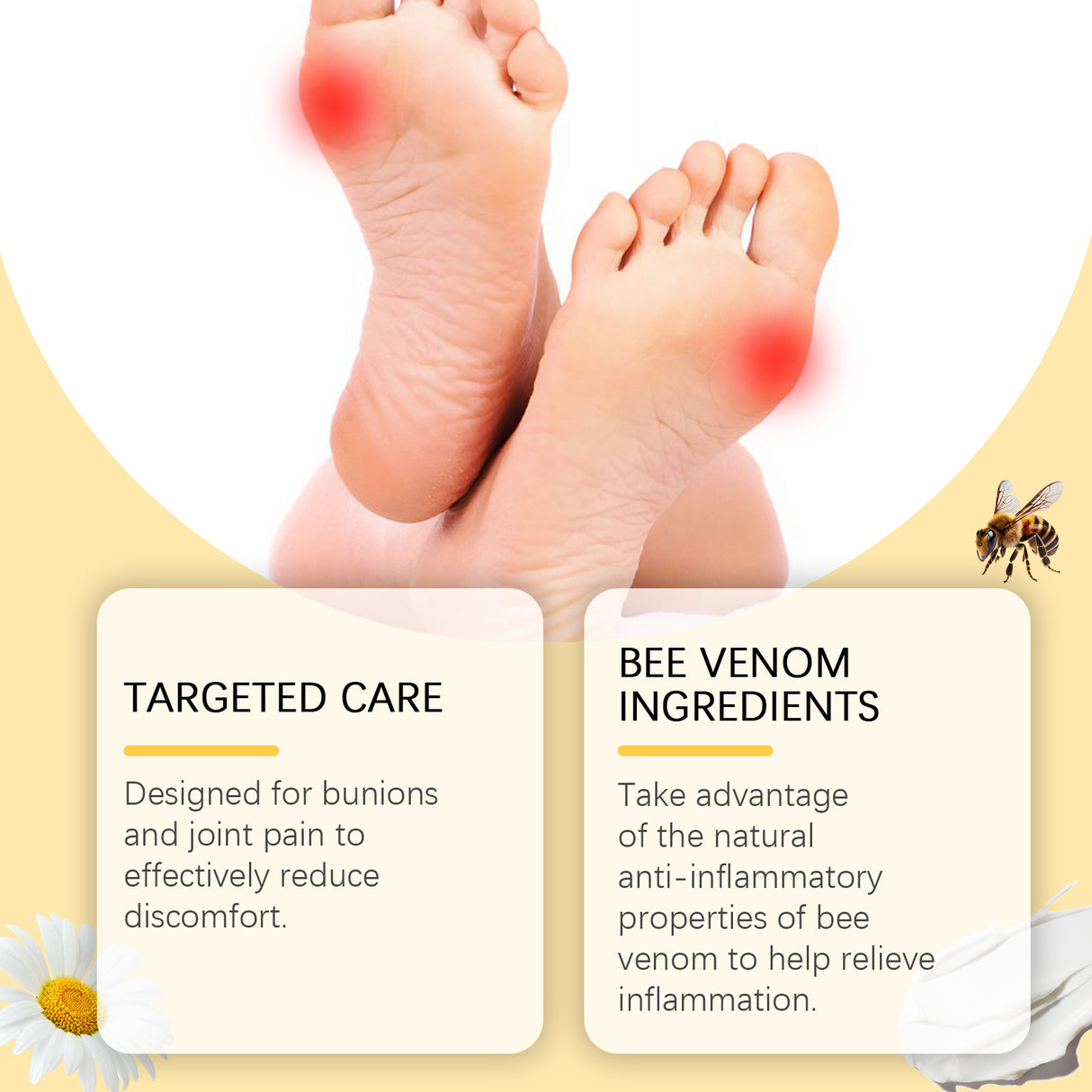 Bee Venom Care Cream, Bee Venom Care Cream To Relieve Inflammation, Pain Swelling Can Improve Joint Health Bunions Adjuvant Therapy - V.I.P Digital Presence