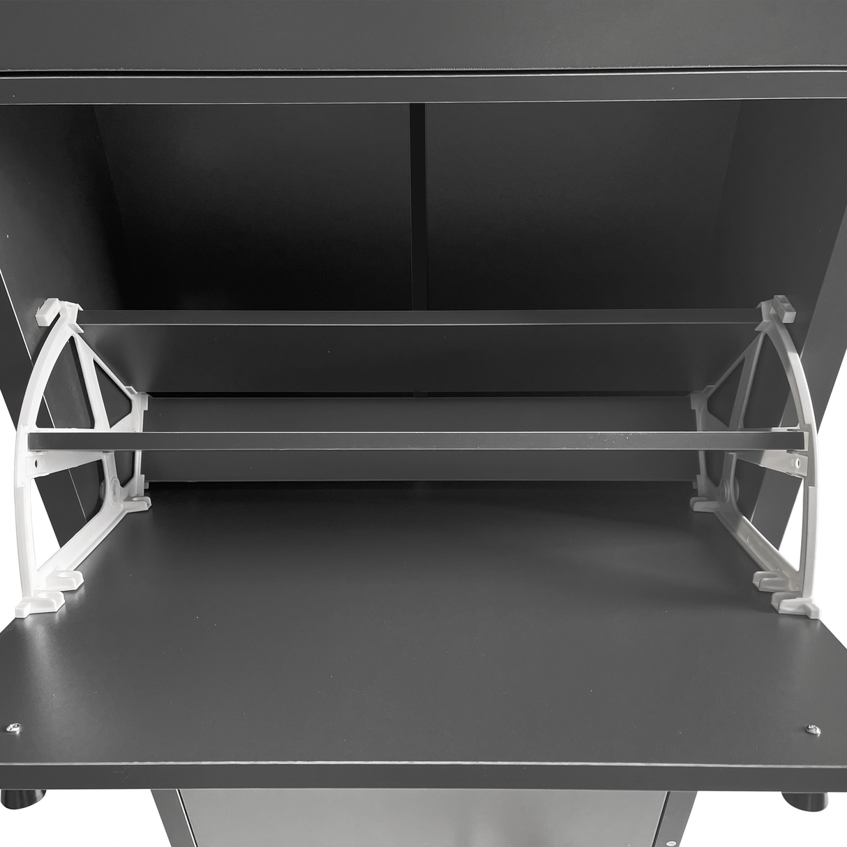 ONTREND functional with 2 flipped drawers, top shoe cabinet with adjustable panel, independent shoe rack, gray - V.I.P Digital Presence