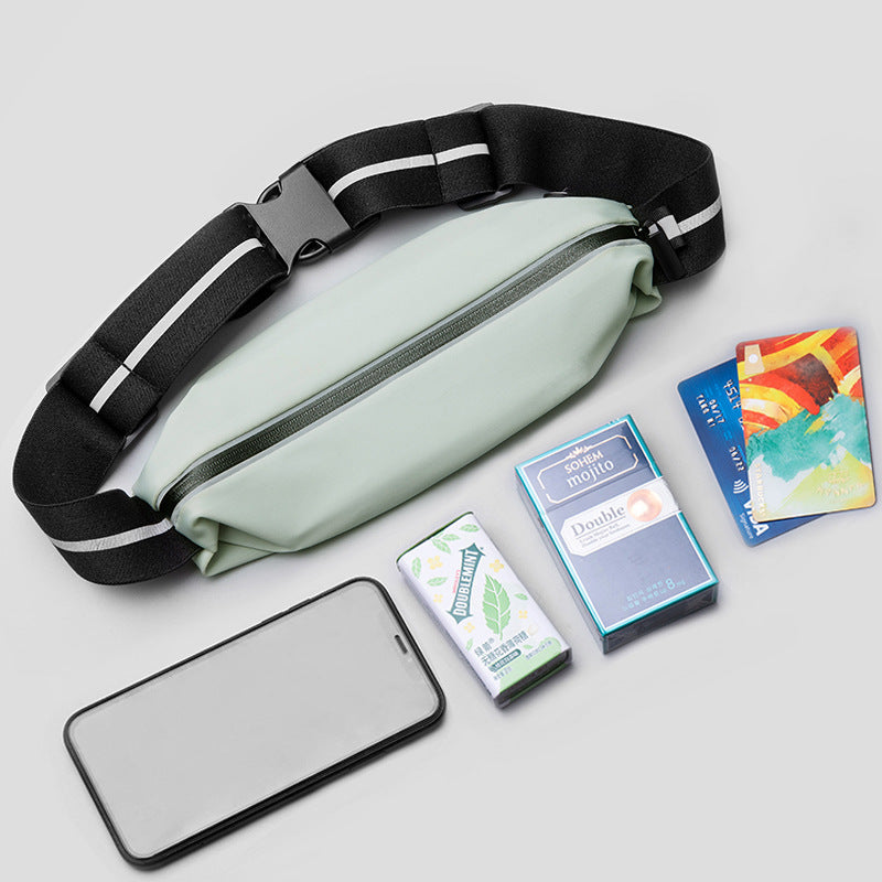 Sports waist packaging, mobile phone, men's and women's outdoor running waist bag, elastic and close fitting storage, waterproof and fashionable, not shaking - V.I.P Digital Presence
