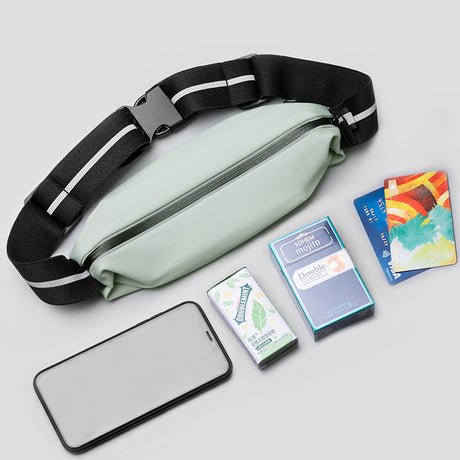 Sports waist packaging, mobile phone, men's and women's outdoor running waist bag, elastic and close fitting storage, waterproof and fashionable, not shaking - V.I.P Digital Presence