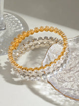 Stainless Steel Inlaid Zircon Bracelet - V.I.P Digital Presence