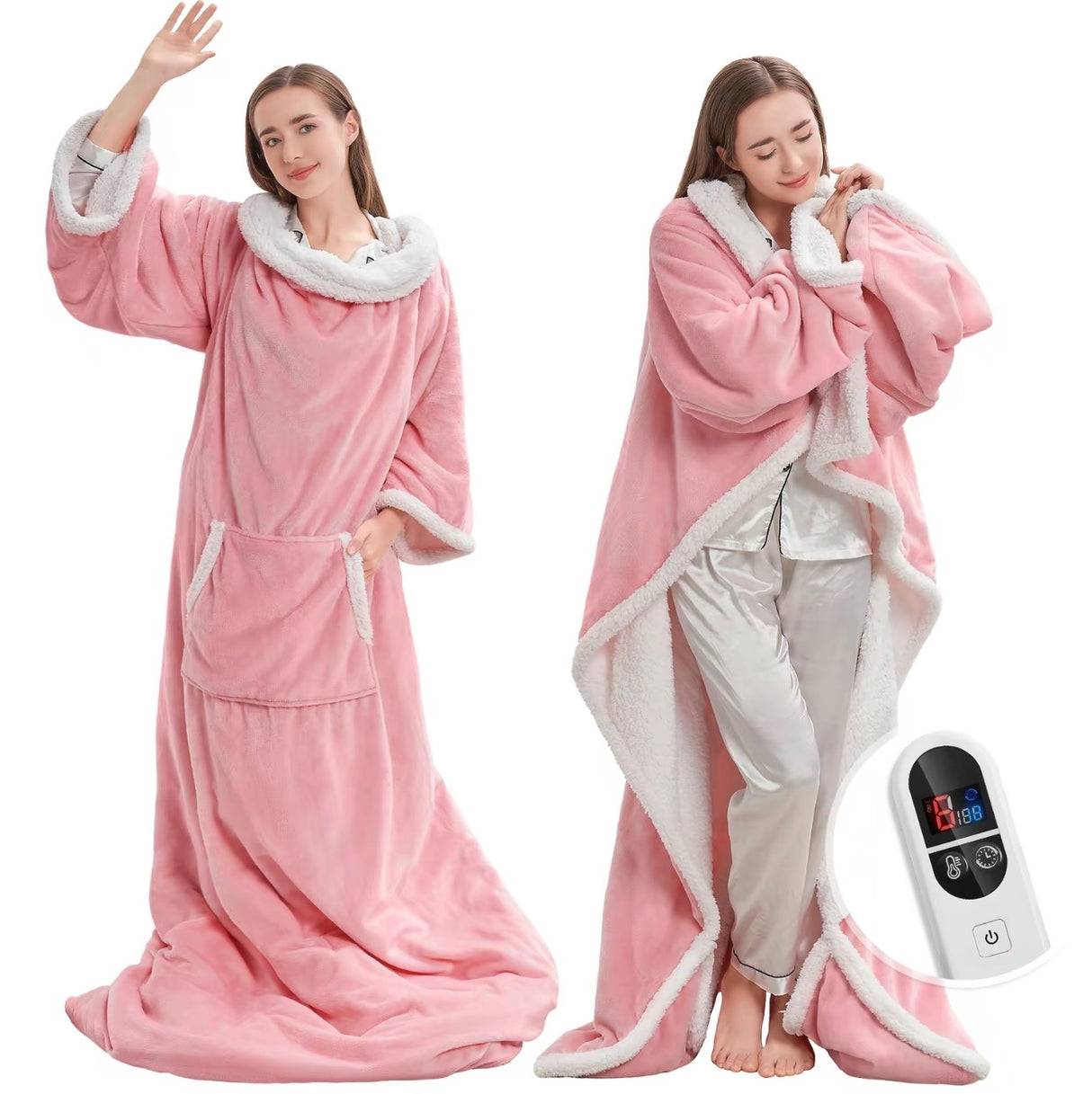 CozyNest Heated Wearable Blanket