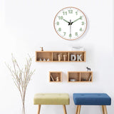 8-inch [20CM] creative living room clock, night light bedroom, simple and non perforated clock wall, clock watch wall - V.I.P Digital Presence