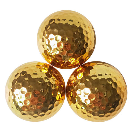 Golf Double Layer Gift Ball Electroplating Golden Golf Ball - V.I.P Digital Presence