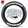 [One-piece set] Tire letter sticker one-piece set One-piece set Suitable for 4 tires No accessories included - V.I.P Digital Presence