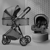 High landscape baby stroller that can sit or lie down lightweight folding two-way shock-absorbing newborn baby stroller - V.I.P Digital Presence