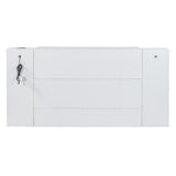 Large Murphy bed wall mounted bed with drawers, 2 storage cabinets, 1 set of sockets and USB ports, white - V.I.P Digital Presence