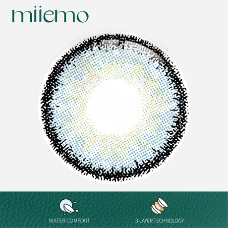 1Pair FDA Certificate Eyes Beautiful Pupil Colorful Girl Cosplay Contact Lenses  CLEAN BLUE - V.I.P Digital Presence