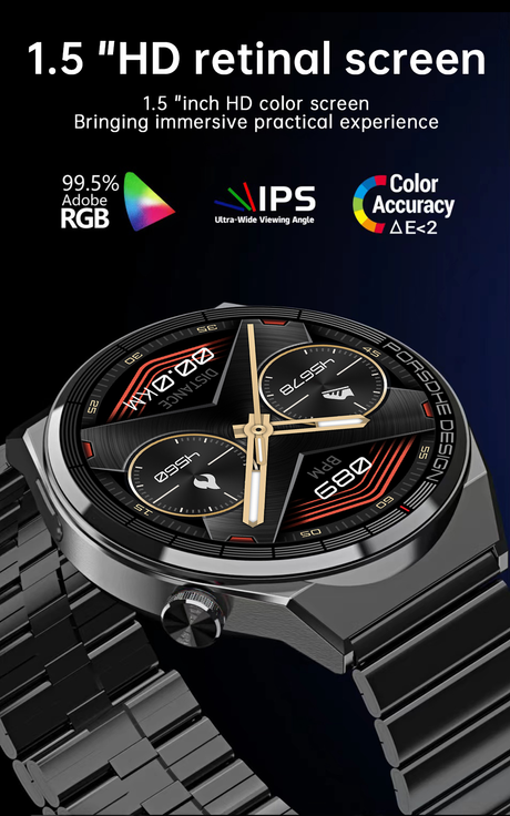 GS GT3 Pro Smart Watch Heart Rate, Blood Pressure, Blood Oxygen Monitoring Bluetooth Sports Watch Bracelet - V.I.P Digital Presence