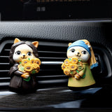 Cat Girl Aromatherapy Clip Decoration Resin Car Air Conditioning Air Outlet Aromatherapy - V.I.P Digital Presence