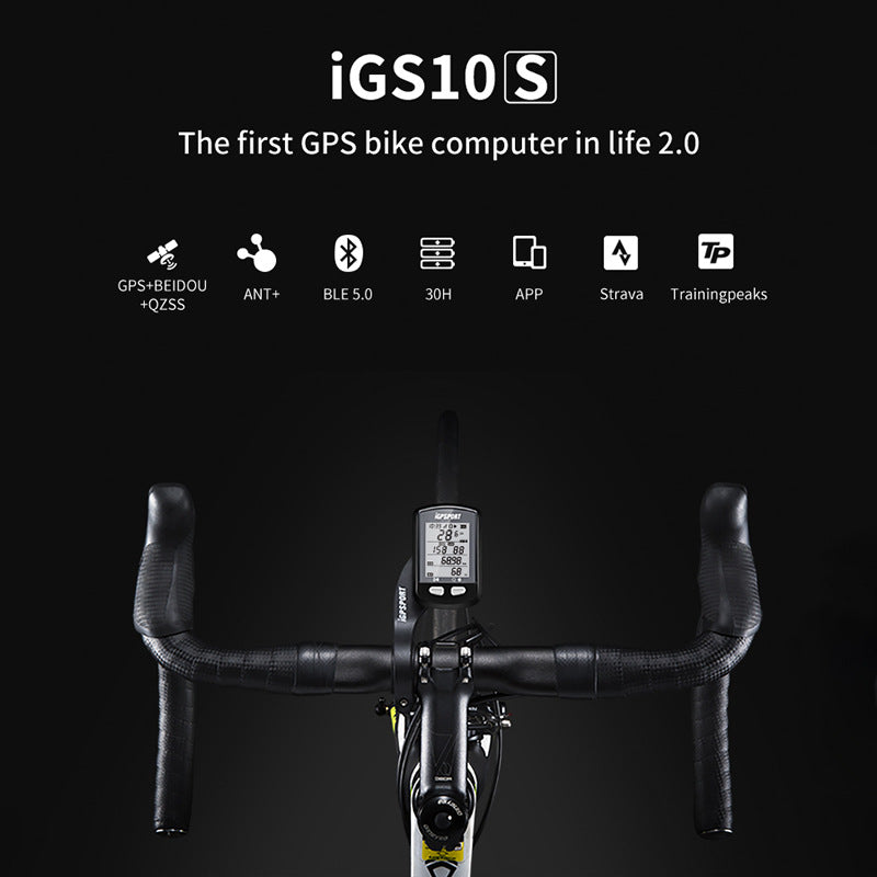 iGPSPORT iGS10S Stopwatch GPS Bicycle Computer ANT+ Heart Rate Cadence - V.I.P Digital Presence