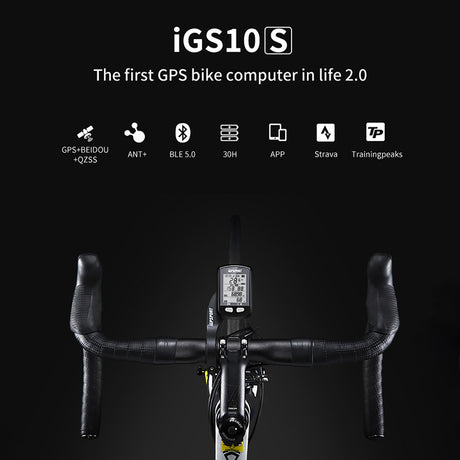 iGPSPORT iGS10S Stopwatch GPS Bicycle Computer ANT+ Heart Rate Cadence - V.I.P Digital Presence