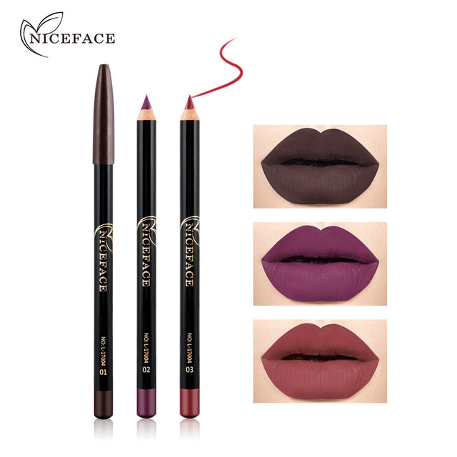 NICEFACE Nude Matte Lipstick Pencil Retouching Waterproof Lip Liner - V.I.P Digital Presence