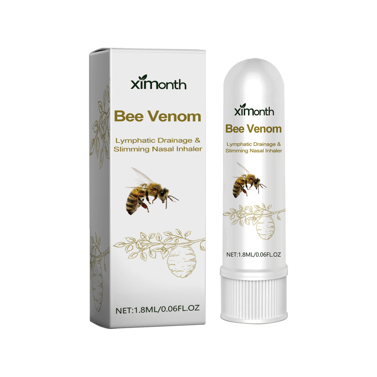 Bee Venom Lymphatic Drainage & Slimming Nasal Inhaler, Firming Body Skin Light Belly Lift Body Shaping Bar - V.I.P Digital Presence