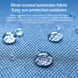 Quick-open beach tent, sun shelter, light shade for outdoor camping, 3-vented, spacious design - V.I.P Digital Presence