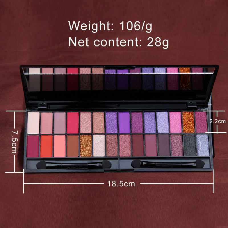 CmaaDU 28 Color Eyeshadow Palette Beginners Makeup Matte Pearlescent - V.I.P Digital Presence