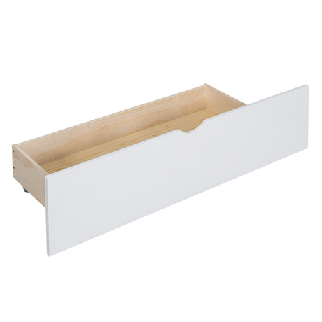 Twin Size House Bed with Upholstered Sofa, House Bed with Charging Station, Wireless Charging, Shelves and Two Drawers, White - V.I.P Digital Presence