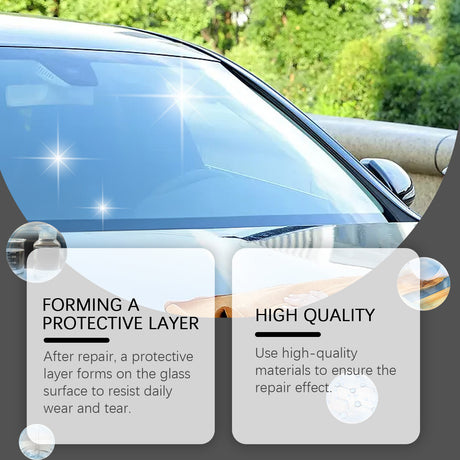 Car Windshield Repair Fluid Set, Car Front Windshield Repair Cracks Clear Vision - V.I.P Digital Presence