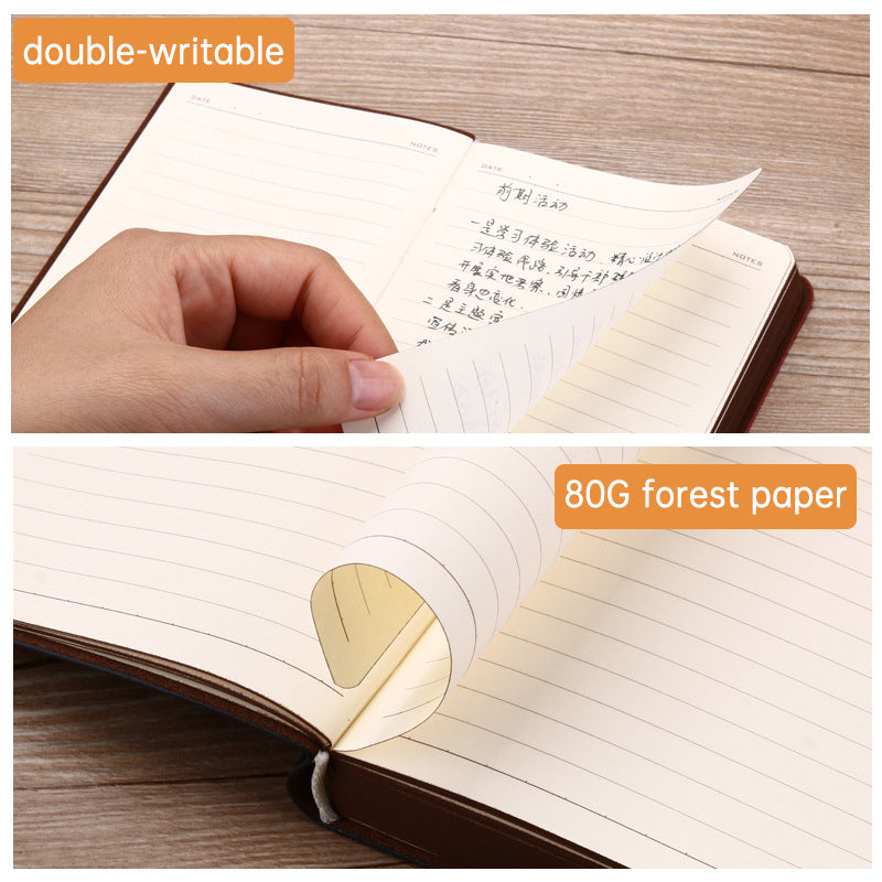 Mini notebook portable small notepad exquisite printing book students learn to write and office leather notebook A6 notebook - V.I.P Digital Presence