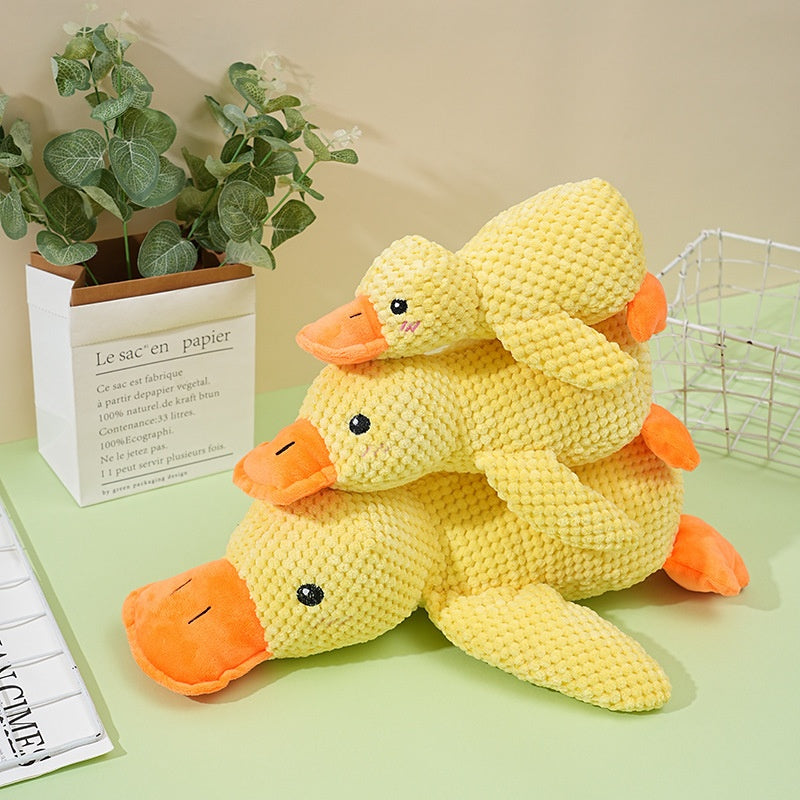 Dogs' Plush Companion Duck Toy for Biting and Teeth Cleaning with Sound, Fun for Cats and Pets - Charging Duck - V.I.P Digital Presence