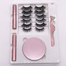 Eight Pairs Of Magnet False Eyelashes With Round Box Mirror Magnetic Iron-Absorbing Stone Eyelashes Magnetic Eyeliner Liquid Eyelashes - V.I.P Digital Presence