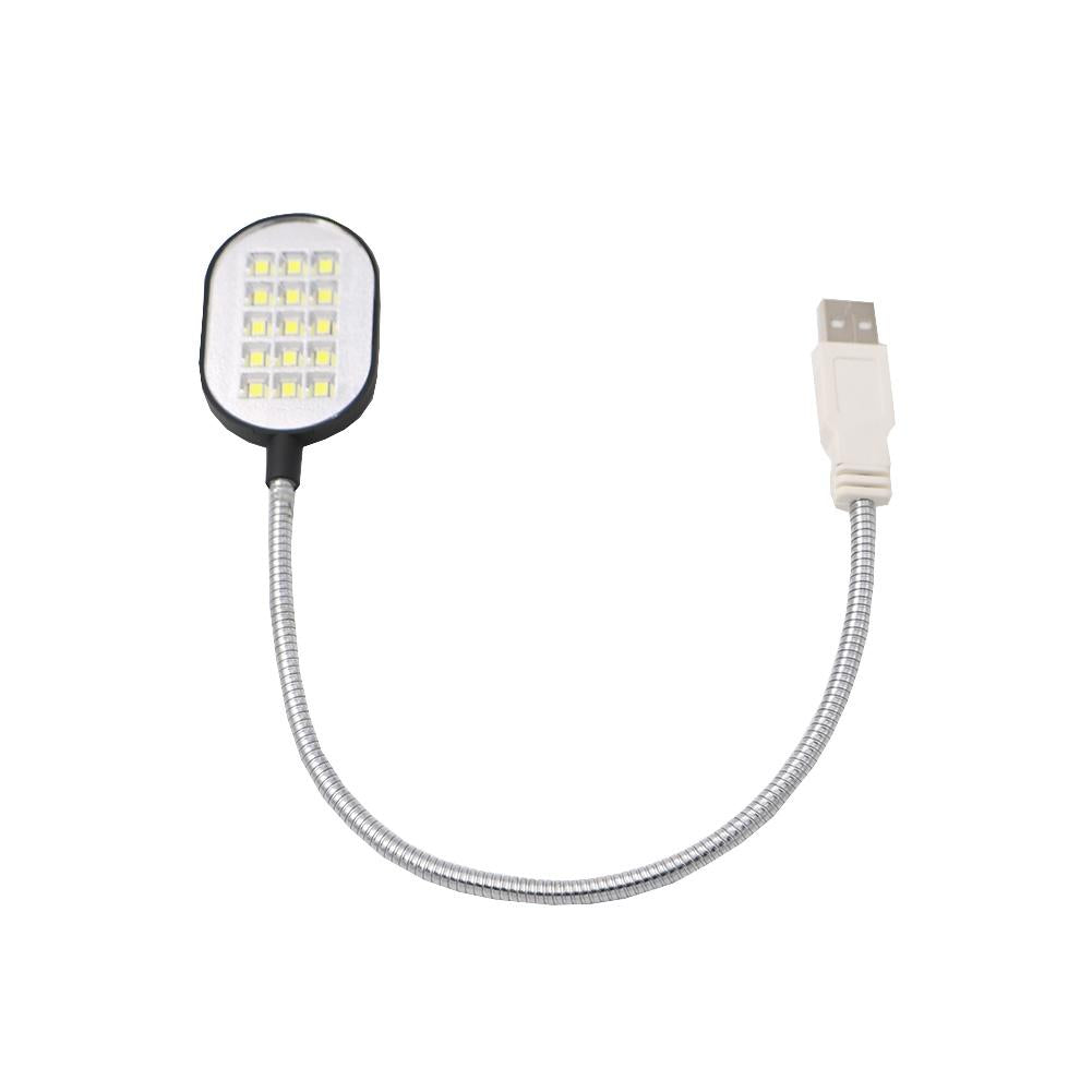 Ultra Bright 15 LED Flexible 35.2cm Mini Computer USB Work Light Lamp Flashlight For PC Laptop Convenient for Reading - V.I.P Digital Presence