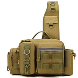 Men's Fishing Backpack: Equipped with bait box, equipment storage bag, pole holder, sling & shoulder bag design. - V.I.P Digital Presence