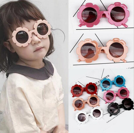 Summer Cute Toys Children Sunflower Sunglasses 6 Colors Frame Sunglasses ANTI-UV Protection Reflective Kids Sunglasses - V.I.P Digital Presence