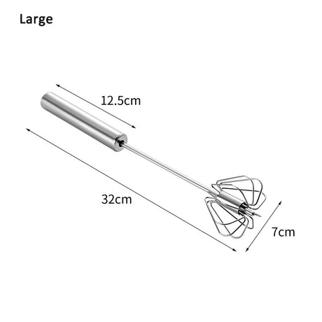 Stainless Steel Egg Beater Semi-Automatic Hand Press Rotary Household Kitchen Manual Egg - V.I.P Digital Presence