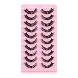 New Russian Volume False Eyelashes DD Curved Thick Eyelashes Ten Pairs Of Chemical Fiber Natural Charm Eyelashes - V.I.P Digital Presence
