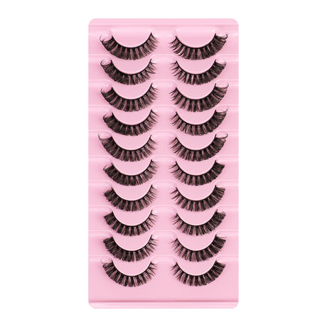 New Russian Volume False Eyelashes DD Curved Thick Eyelashes Ten Pairs Of Chemical Fiber Natural Charm Eyelashes - V.I.P Digital Presence