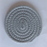 Cotton thread placemat hand woven insulation mat bowl mat cup mat thickened and simple cotton linen table mat - V.I.P Digital Presence