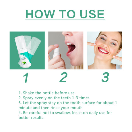 Teeth Whitening Mouth Spray, Clean Stains And Stones Fresh Breath Dental Care Spray - V.I.P Digital Presence