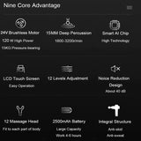 24V  Lcd Touch Adjustment 12 Gears Lcd Screen Sports Muscle Deep Tissu Fascia Mini Massage Gun With Lcd Display - V.I.P Digital Presence