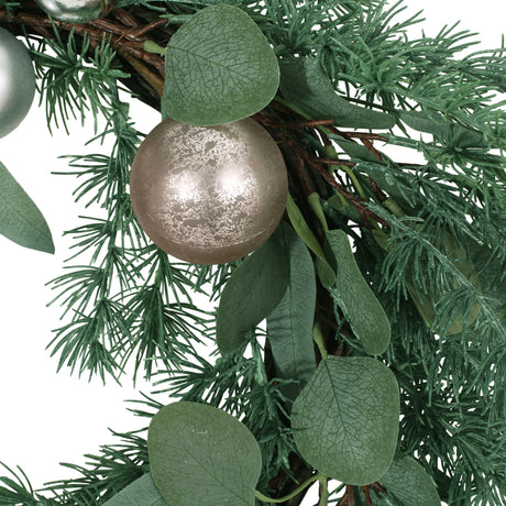 22" BERRY/EUCALYPTUS/PINECONE WREATH - V.I.P Digital Presence