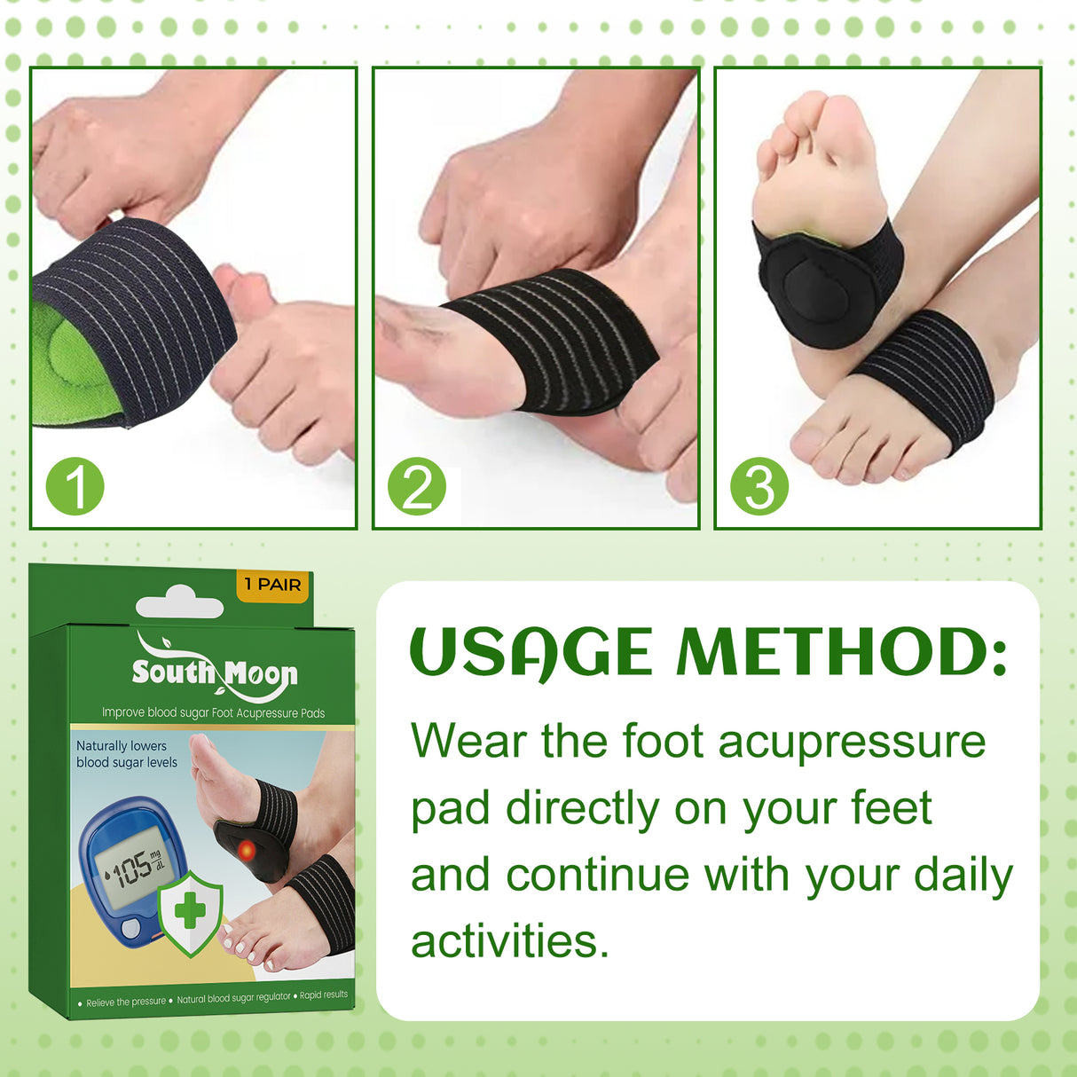 Foot Acupressure Pads, Relieve Heel Soreness Foot Massage Treatment Physical Discomfort Acupressure Pad - V.I.P Digital Presence